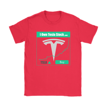 Load image into Gallery viewer, I Own Tesla Stock: T-Shirt with full logo