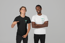 Load image into Gallery viewer, I Own Tesla Stock: T-Shirt (small logo)