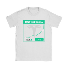 Load image into Gallery viewer, I Own Tesla Stock:  T-Shirt with full logo
