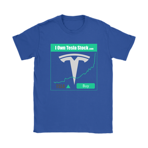 I Own Tesla Stock:  T-Shirt with full logo