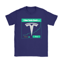 Load image into Gallery viewer, I Own Tesla Stock:  T-Shirt with full logo
