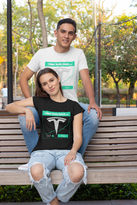 I Own Tesla Stock:  T-Shirt with full logo